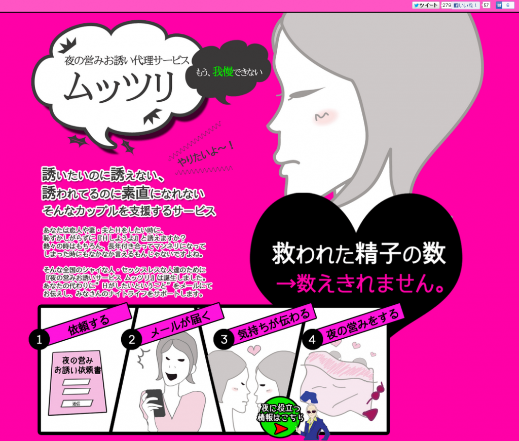T2Enterprise株式会社 誘いたいのに誘えない、誘われてるのに素直になれない、 そんなカップルを支援するサービス 「夜の営みお誘い通知サービス ムッツリ」がオープン。 http